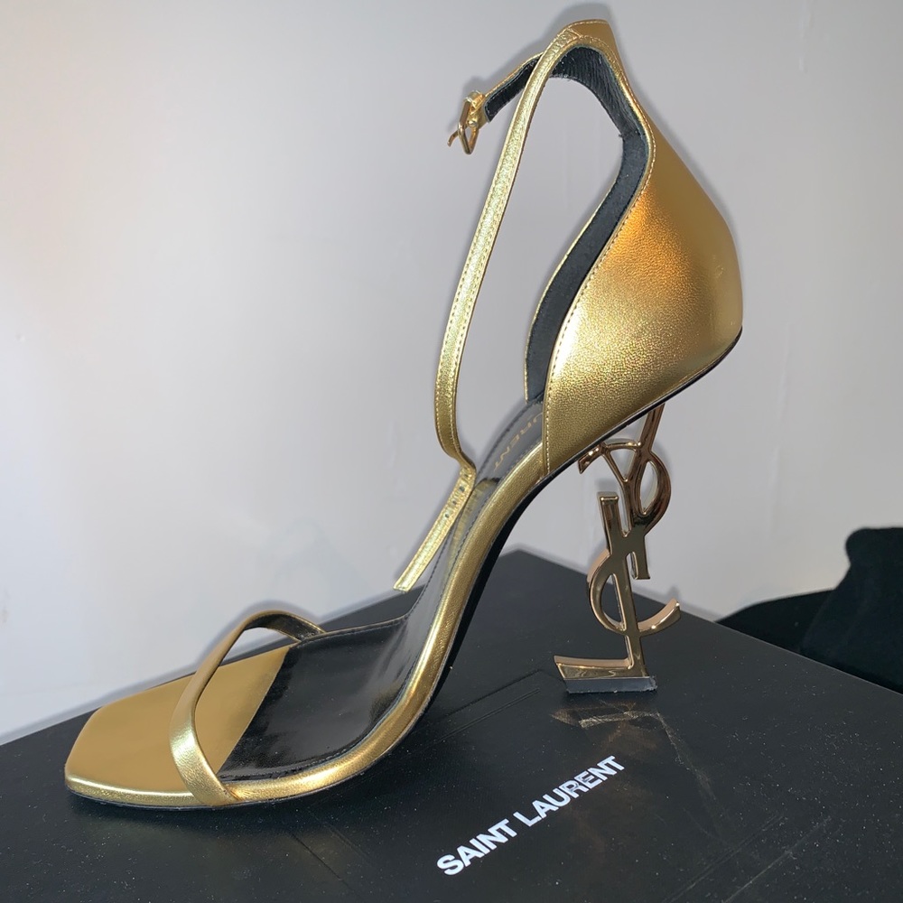 Opyum gold leather heels